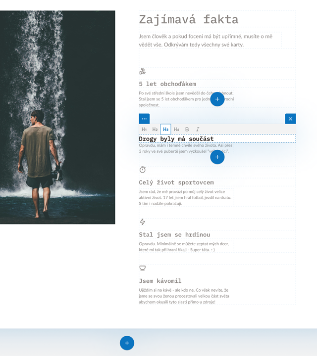 In-line editor pro obsah In-line editor pro obsah